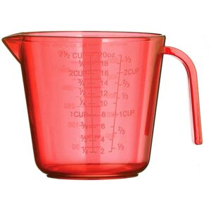 Premier Housewares Measuring Jug Red Measuring Cups Plastic Measuring Jugs For Daily Use Kitchen Accessories 600ml Measuring Cup w15 x d12 x h11cm