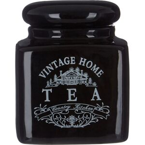 Premier Housewares - Vintage Home Black Edition Tea Jar