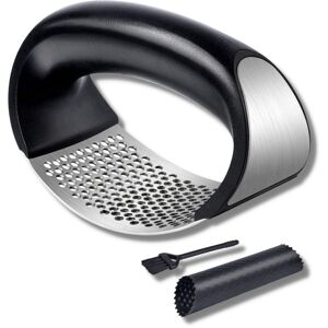 PRESS-AIL Inox - VENTEO - With cleaning accessories - Easy to press - Dishwasher safe - Garlic grinder - Garlic chopper - Easy to clean - Stainless