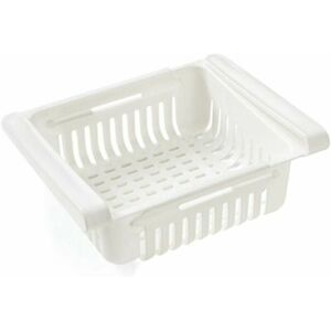 HOOPZI Reco.ukigerator Drawer Organizer Reco.ukigerator Drawer Shelf Holder co.ukidge Storage Box Partition Layer Home Organizer (1 Piece, White)