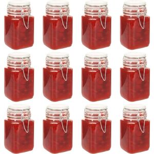 BERKFIELD HOME Royalton Glass Jam Jars with Lock 12 pcs 260 ml