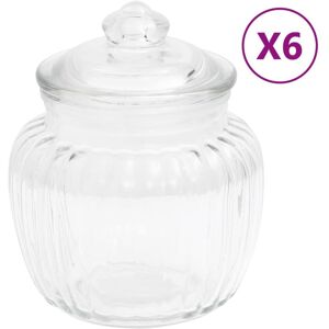 Berkfield Home - Royalton Storage Jars 6 pcs 500 ml Glass