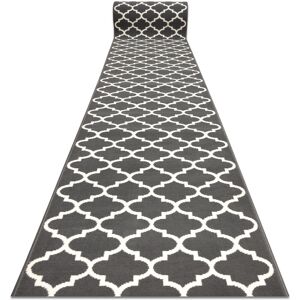 RUGSX Runner BCF MORAD Trelis Moroccan trellis grey / cream 60 cm grey 60x370 cm