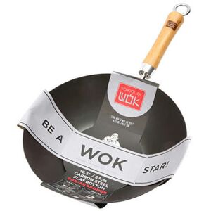 10.5/27cm Pre-Seasoned Carbon Steel Wok - School Of Wok