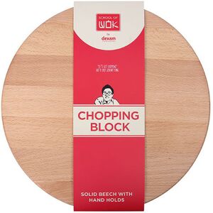 Beech Round Chopping Block Board - School Of Wok