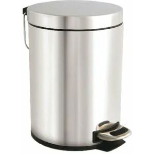 Bentley Brushware - Pedal Bin Stainless Steel 5L - Silver