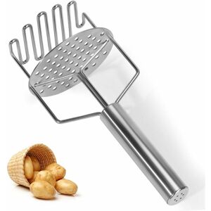 Stainless Steel Potato Masher, Dishwasher Safe Potato Masher, Vegetable Potato Masher for Mashed Potatoes, Fruits and Vegetables Groofoo