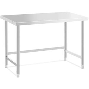 ROYAL CATERING Stainless Steel Work Table Stainless Steel Cutting Table 120 x 70 cm 93 kg