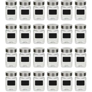 SWEIKO Storage Jars with Sticker 24 pcs 300 ml VDFF30685UK