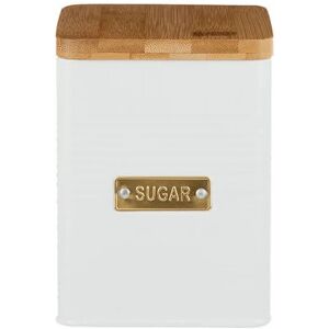 Otto White Square Sugar Storage Canister - Typhoon