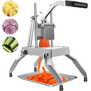 VEVOR Commercial Vegetable Fruit Dicer, 3/16' Blade Onion Cutter, Heavy Duty Stainless Steel Removable and Replaceable Chopper, Tomato Slicer with Tray