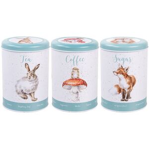 The Country Set Tea Coffee Sugar Canisters - Wrendale Designs