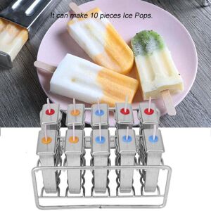 YMYNY 100pcs Stainless Steel Ice Pop Molds Round Head Popsicle Stick Holder mumu