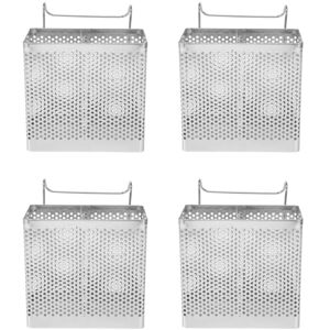 TLILY 4X Stainless Steel Chopsticks Holder Hanging Cutlery Drying Basket Tableware Drainer with Hooks Kitchen Utensil(A)