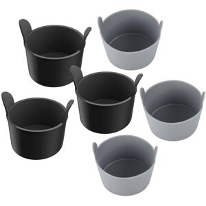 Tlily - 6pcs Silicone Egg Mold for Air Fryer Non Stick Ramekins Cup Baking Cooking Kitchen Gadget