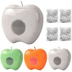 TLILY Pack of 4 Plastic Film Storage Boxes with 400 Cling Film, Removable Box for Food Bags