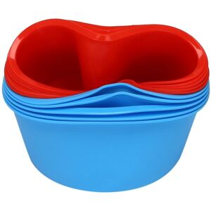 TLILY 10 Pieces Silicone Cake Mold Valentine's Day Round Baking Pan 4 Inch Kitchen Bakeware Red, Blue TLILY 10 Pieces Silicone Cake Mold Valentine's Day Round Baking Pan 4 Inch Kitchen Bakeware Red, Blue