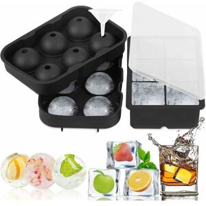 HÉLOISE 2 different types of ice cube molds with lids, food grade silicone ice cube trays, BPA free.Reusable, for condensing water into ice for cocktails, HÉLOISE 2 different types of ice cube molds with lids, food grade silicone ice cube trays, BPA free.Reusable, for condensing water into ice for cocktails,