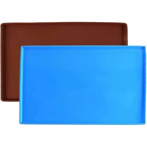 HÉLOISE 2 Pieces Silicone Baking Tray, Silicone Baking Mat, Silicone Baking Tray Patisserie Mat, Swiss Roll Cake Mat, Used for Making Bread Rolls, Cookies (2 HÉLOISE 2 Pieces Silicone Baking Tray, Silicone Baking Mat, Silicone Baking Tray Patisserie Mat, Swiss Roll Cake Mat, Used for Making Bread Rolls, Cookies (2