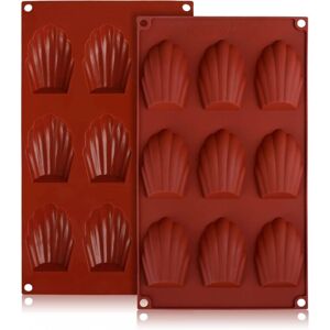 Longziming - 2pcs 9 Cavity Silicone Madeleine Molds, Non-Stick Pastry, Pudding, Chocolate Mold Longziming - 2pcs 9 Cavity Silicone Madeleine Molds, Non-Stick Pastry, Pudding, Chocolate Mold