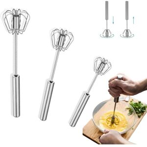 Héloise - 3 Pcs Semi-Automatic Whisk, Stainless Steel Egg Beater, Manual Whisk Kitchen Whisk, Push Whisk, Rotary Mixer, Egg Whisk, for Cooking, Héloise - 3 Pcs Semi-Automatic Whisk, Stainless Steel Egg Beater, Manual Whisk Kitchen Whisk, Push Whisk, Rotary Mixer, Egg Whisk, for Cooking,