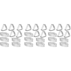 TLILY 3X Boat Shape and Ring Stainless Steel Three Corners Tower Mold Cake Tools Baking Mousse Perforated TLILY 3X Boat Shape and Ring Stainless Steel Three Corners Tower Mold Cake Tools Baking Mousse Perforated