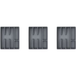 TLILY 3X Drawer Kitchen Drawer Organizer Silverware Holder Utensil Organizer Cutlery Organizer Tray Plastic TLILY 3X Drawer Kitchen Drawer Organizer Silverware Holder Utensil Organizer Cutlery Organizer Tray Plastic