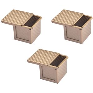 TLILY 3X Square Bread Mold with Lid Toast Pullman Non-Stick Mini Box TLILY 3X Square Bread Mold with Lid Toast Pullman Non-Stick Mini Box
