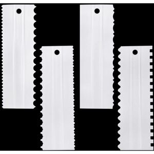 Longziming - 4 Pieces Cake Scraper, Pastry Cream Scraper Cake Scraper with Storage Ring Professional Kitchen Baking Mold diy Tool Design Longziming - 4 Pieces Cake Scraper, Pastry Cream Scraper Cake Scraper with Storage Ring Professional Kitchen Baking Mold diy Tool Design