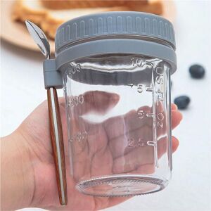 Tlily - 4PCS Overnight Oats Containers with Spoons Airtight Oatmeal Oat Jars Measurement Marks Tlily - 4PCS Overnight Oats Containers with Spoons Airtight Oatmeal Oat Jars Measurement Marks