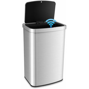 COSTWAY 50L Automatic Trash Can Rectangular Infrared Motion Sensor Garbage Waste Bin COSTWAY 50L Automatic Trash Can Rectangular Infrared Motion Sensor Garbage Waste Bin