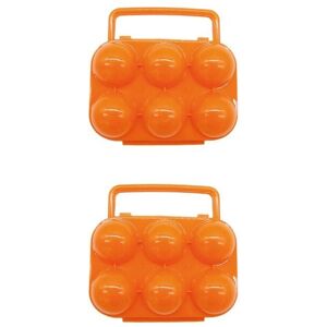 Csparkv - 6 Compartment Egg Holder Container, Plastic Egg Storage Box Shockproof Protection, Portable Egg Tray Carrier Dispenser, Travel Kitchen Csparkv - 6 Compartment Egg Holder Container, Plastic Egg Storage Box Shockproof Protection, Portable Egg Tray Carrier Dispenser, Travel Kitchen