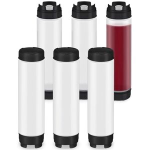 Tlily - 6 Pcs 16 Oz Condiment Squeeze Bottles Inverted Plastic Bottle for Sauces Refillable Tip Large Valve Dispenser Tlily - 6 Pcs 16 Oz Condiment Squeeze Bottles Inverted Plastic Bottle for Sauces Refillable Tip Large Valve Dispenser