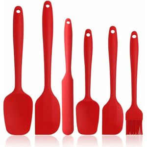 NEIGE 6 Piece Silicone Spatula Non-Stick Rubber Spatula with Stainless Steel Core - Heat Resistant Spatula Kitchen Utensil Set for Baking, Baking and Mixing NEIGE 6 Piece Silicone Spatula Non-Stick Rubber Spatula with Stainless Steel Core - Heat Resistant Spatula Kitchen Utensil Set for Baking, Baking and Mixing