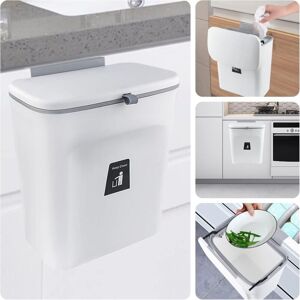 LONGZIMING 9L Compost Bin, Kitchen Trash Can with Lid Small Trash Can Hanging Over Countertop or Under Sink Organic Waste Storage Container Plastic Smell Proof, LONGZIMING 9L Compost Bin, Kitchen Trash Can with Lid Small Trash Can Hanging Over Countertop or Under Sink Organic Waste Storage Container Plastic Smell Proof,