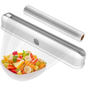 Brisunshine - Cling Film Dispenser and Cutter, Magnetic Tin Foil Dispenser Refillable Plastic Wrap Cutter with Suction Cup for Kitchen Home Brisunshine - Cling Film Dispenser and Cutter, Magnetic Tin Foil Dispenser Refillable Plastic Wrap Cutter with Suction Cup for Kitchen Home