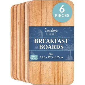 CREATIVE HOME Breakfast Wooden Chopping Boards 22.5 x 12.5 cm – Set of 6 CREATIVE HOME Breakfast Wooden Chopping Boards 22.5 x 12.5 cm – Set of 6