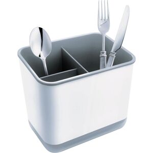 Csparkv - 1 pcs Cutlery Drainer, Fork Spoon Organizer Rack with 3 Compartments with Drainer, for Knife and Fork, Spoon, Sink Drying Basket (Grey) Csparkv - 1 pcs Cutlery Drainer, Fork Spoon Organizer Rack with 3 Compartments with Drainer, for Knife and Fork, Spoon, Sink Drying Basket (Grey)