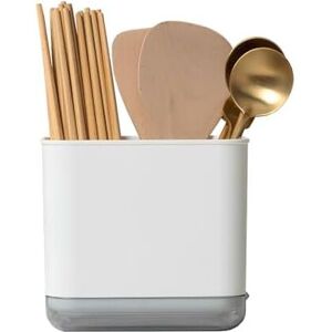 CSPARKV 15x10.2x14cm White Cutlery Drainer, Sponge Holder, Fork Spoon Organizer Rack, Compartmentalized Storage, Utensil Holder Organizers, for Storing CSPARKV 15x10.2x14cm White Cutlery Drainer, Sponge Holder, Fork Spoon Organizer Rack, Compartmentalized Storage, Utensil Holder Organizers, for Storing