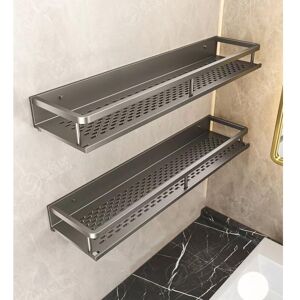 30x12x4 cm Grey 2 pieces Spice Rack Aluminum Wall Mounted Spice Rack -, Kitchen Shelf No Drilling - Hanging Spice Storage Shelf - Csparkv 30x12x4 cm Grey 2 pieces Spice Rack Aluminum Wall Mounted Spice Rack -, Kitchen Shelf No Drilling - Hanging Spice Storage Shelf - Csparkv