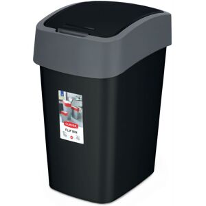 Curver Flip Bin 10L waste container, black Curver Flip Bin 10L waste container, black