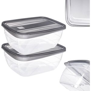 KADAX Curver Vedo Food Containers 2x1.3L, Grey KADAX Curver Vedo Food Containers 2x1.3L, Grey