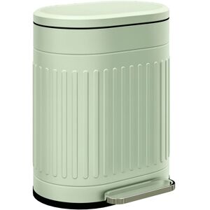 HOMCOM 20L Pedal Bin - Light Green Kitchen Waste Bin HOMCOM 20L Pedal Bin - Light Green Kitchen Waste Bin