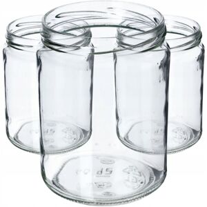 KADAX 48-piece set of round glass jars without lids, 540 ml KADAX 48-piece set of round glass jars without lids, 540 ml