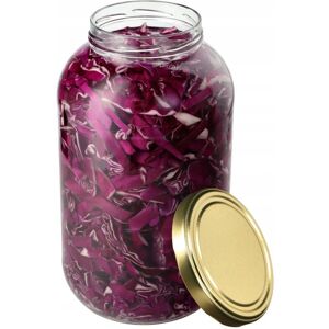 KADAX 4L preserving jars, Weck jars, 100 mm diameter, 1 piece, gold lid KADAX 4L preserving jars, Weck jars, 100 mm diameter, 1 piece, gold lid