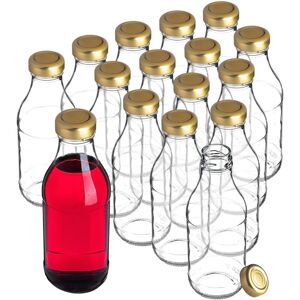KADAX glass bottles with screw cap, juice bottles, 330 ml, 12 pieces KADAX glass bottles with screw cap, juice bottles, 330 ml, 12 pieces