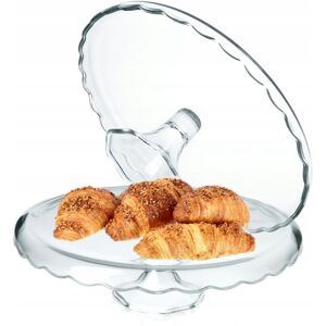 KADAX Glass Cake Stand, Cake Stand with Base, Round Cake Plate KADAX Glass Cake Stand, Cake Stand with Base, Round Cake Plate