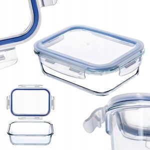 KADAX Glass Container with Lid, Food Container, Rectangular, 640 ml KADAX Glass Container with Lid, Food Container, Rectangular, 640 ml