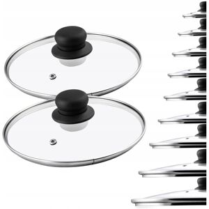 KADAX Glass Lid Set, Glass Pot Lids, 14-30cm, Heat-Resistant Lids for Pots, Pans, and Frying Pans KADAX Glass Lid Set, Glass Pot Lids, 14-30cm, Heat-Resistant Lids for Pots, Pans, and Frying Pans