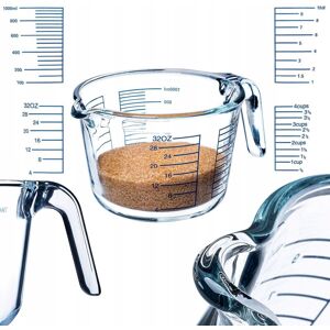 KADAX glass measuring cup, glass jug with ergonomic handle 1L KADAX glass measuring cup, glass jug with ergonomic handle 1L